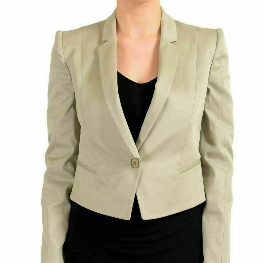 Just Cavalli Gray One Button Women's Blazer Us S It 40